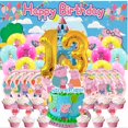 thumbnail image 1 of Peppa Pigs Balloons Party Supplies 13th Decor Tableware Birthday Cake Topper Decorations Banner Backdrop, 1 of 7