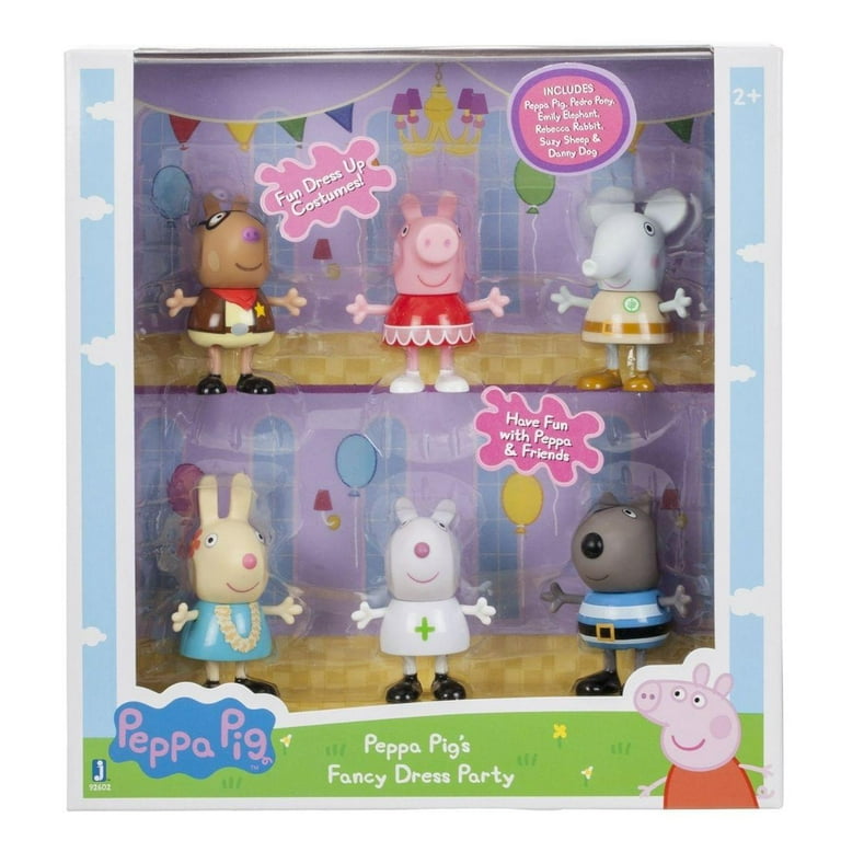 Peppa Pig Fancy Dress Party 3 Figure 6 Pack