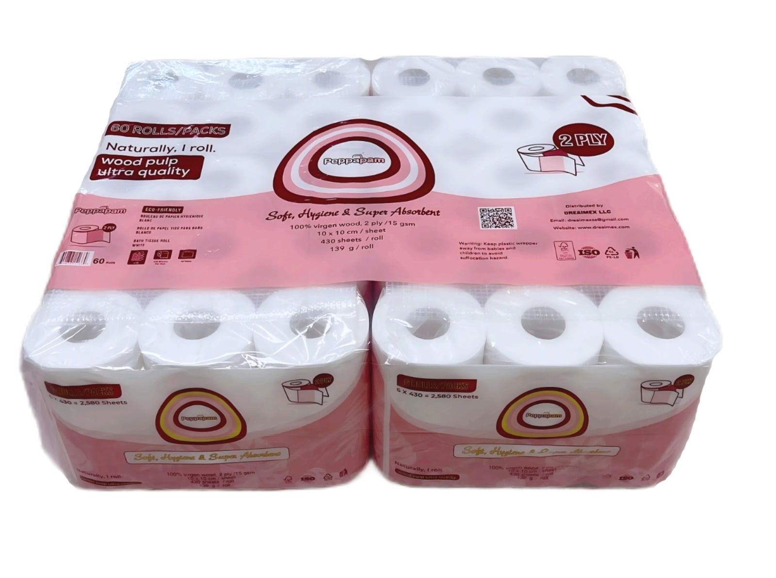 Peppapam toilet paper, toilet tissue paper high quality Virgin Wood pulp | Househol paper