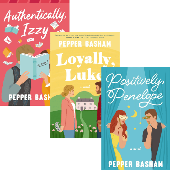Pepper Basham Rom-Com Collection: Authentically, Izzy; Loyally, Luke; Positively Penelope by Pepper Basham (Paperback Collection)