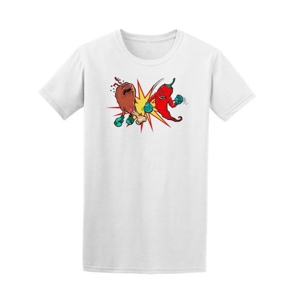 Pepper Beats Chicken Leg T-Shirt Men -Image by Shutterstock, Male XX-Large