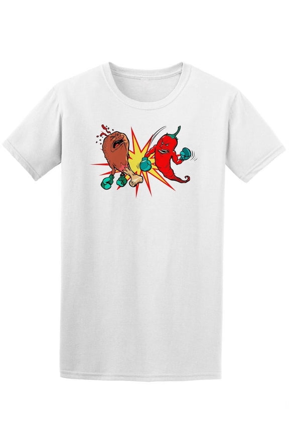 Pepper Beats Chicken Leg T-Shirt Men -Image by Shutterstock, Male x-Large