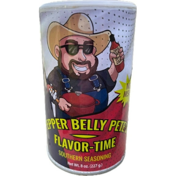 Pepper Belly Pete's Flavor-Time Southern Seasoning - 8 oz, No MSG