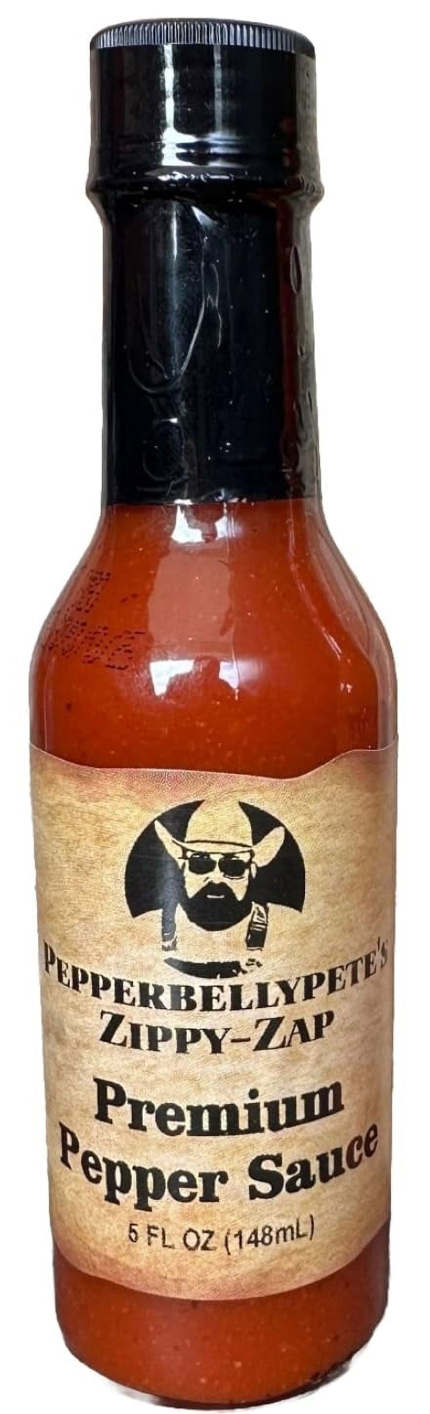 Pepper Belly Pete, Hot Sauce, 5oz, Zippy-Zap Gourmet Pepper Sauce