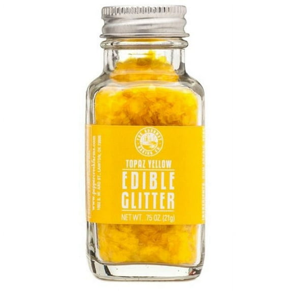 Pepper Creek Farms 400J Topaz Yellow Edible Glitter - Pack of 12