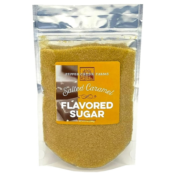 Pepper Creek Farms Flavored Sugar, 8 oz., Salted Caramel