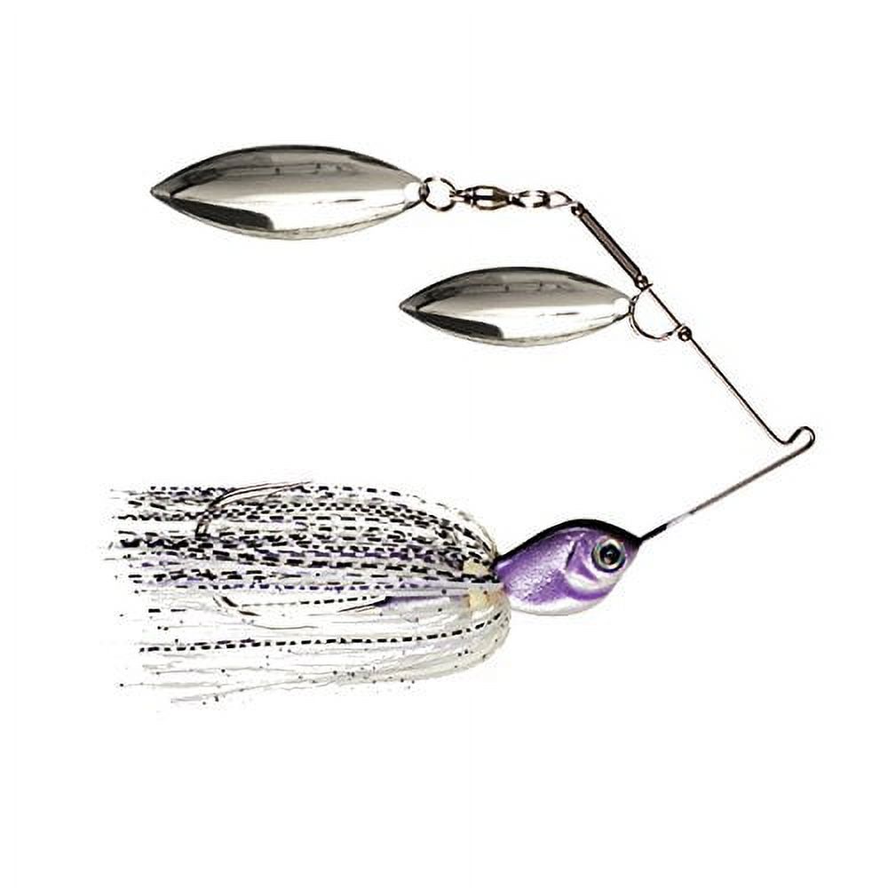 Pepper Custom Baits Purple Illusion Clearwater Elite Spinnerbait, 1/2