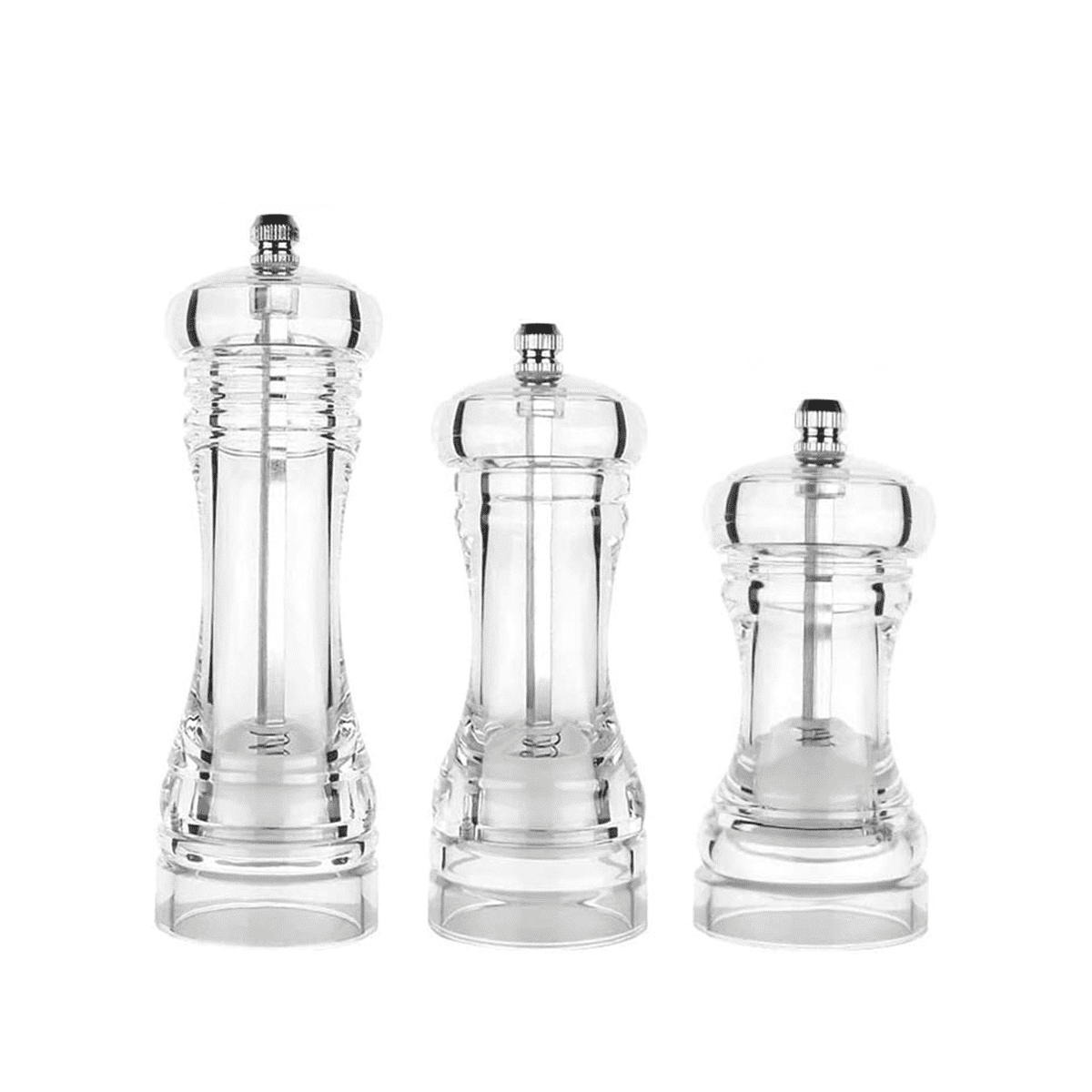 Pepper GrinderAcrylic Salt and Pepper Shakers Adjustable Coarseness