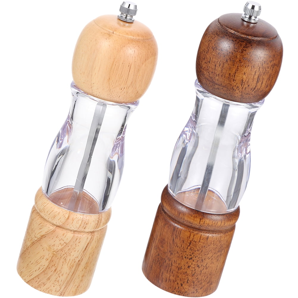 Pepper Grinder Kitchen Masher for Manual Grinding Tool Abrader Coffee Beans 2 Pcs