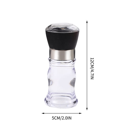 Pepper Grinder Seasoning Bottle Grinding Powder Household Kitchen Gadgets Plastic Hand Grinder