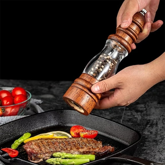Pepper Grinder Wood Salt Pepper Mill Tool Handy Kitchen Cooking Tool