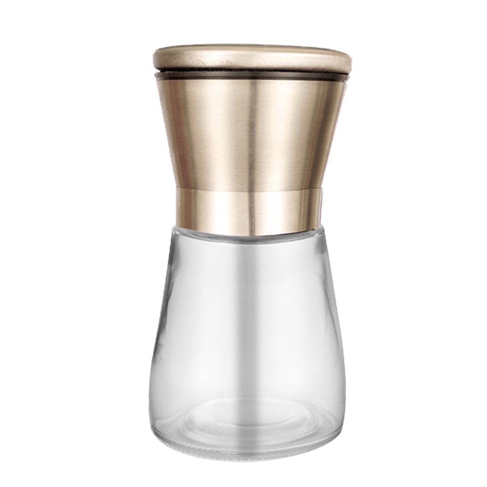 Pepper Grinder or Salt Shaker - Spice Mill with Brushed Stainless Steel, Adjustable Coarseness