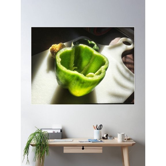 Pepper In Sunlight Poster Wall Art, Modern Wall Decor For Living Room Bedroom, 24x36 UNFRAMED