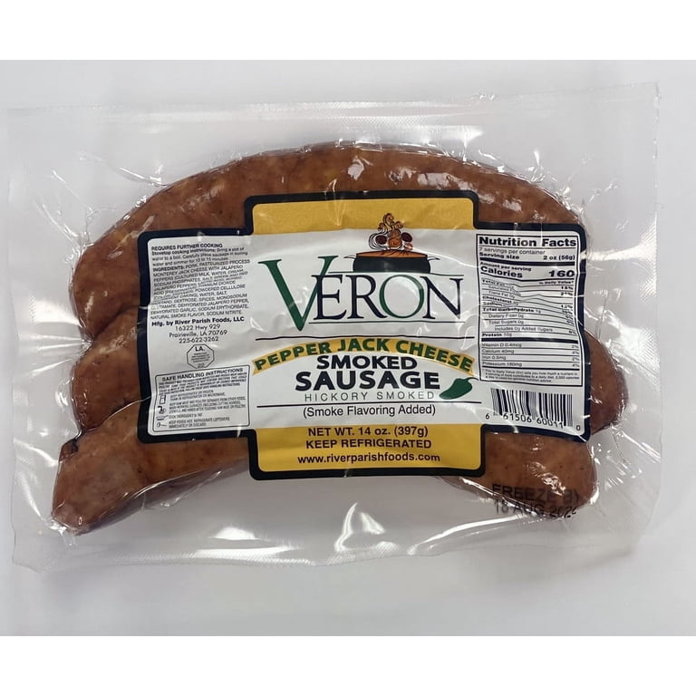 希少　John Weever - E.A.J. Honigmann Pepper Jack Cheese Smoked Sausage - Walmart.com
