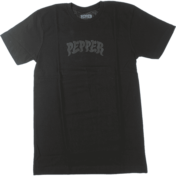 Pepper Logo Short Sleeve T-Shirt Black, Medium, Men's