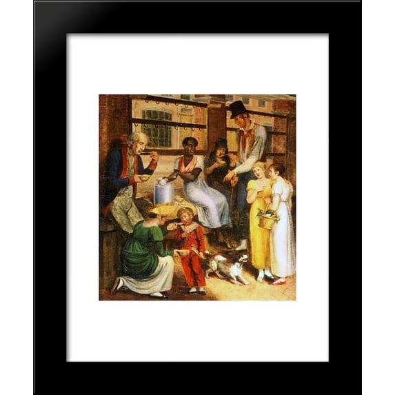 Pepper-Pot Woman at the Philadelphia Market 20x24 Framed Art Print by John Lewis Krimmel
