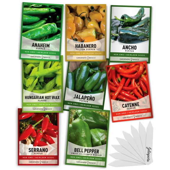 Pepper Seed Assortment | 8 Variety Pack