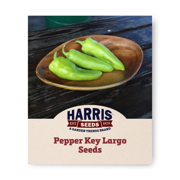 Harris Seeds Key Largo F1 Cubanelle Pepper, Sweet Frying Peppers, Treated, 50 Count