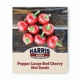 thumbnail image 1 of Pepper Seeds - Large Red Cherry Hot Ut Non-GMO Variety Pepper Seeds - Non-GMO - 50 Seeds, 1 of 7
