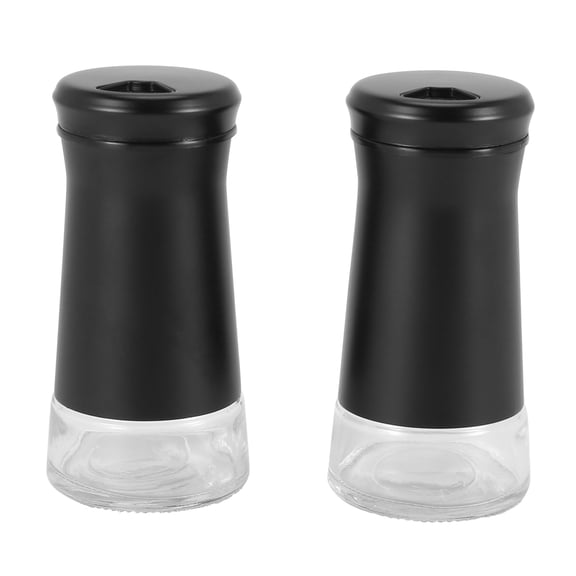 Pepper Shakers with Adjustable Pour Holes Elegant Stainless Steel Salt and Pepper Dispenser Perfect for Sea Salts 2Pcs