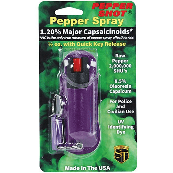 Pepper Shot 1.2% MC 1/2 oz Halo Holster Purple