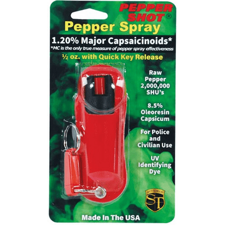 Pepper Shot 1.2% MC 1/2 oz Halo Holster Red