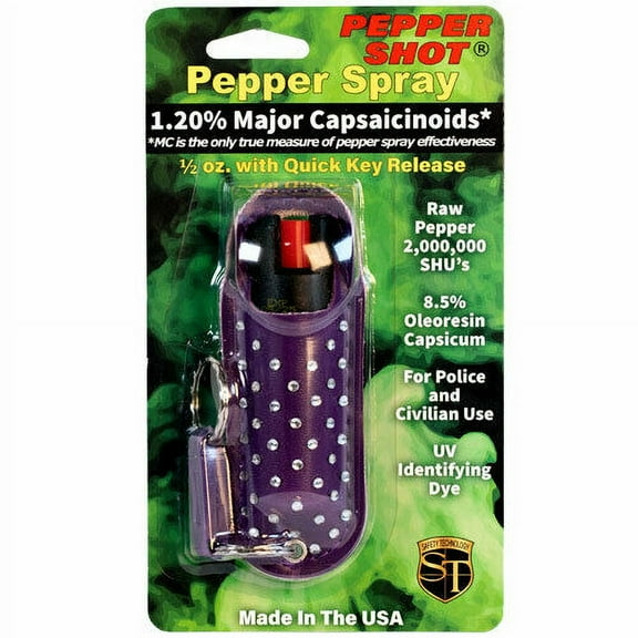 Pepper Shot 1.2% Mc 1/2 Oz Halo Rhinestone Holster (Pack of 1)