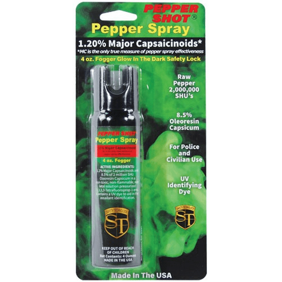 Pepper Shot 1.2% Mc Pepper Spray Fogger 4oz
