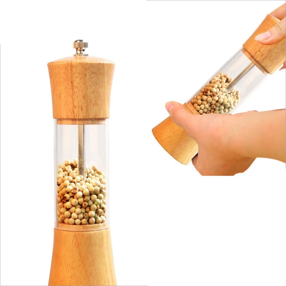 Pepper Spice Salt Mill Shaker Grinder Manual Muller Kitchen Tool Wooden