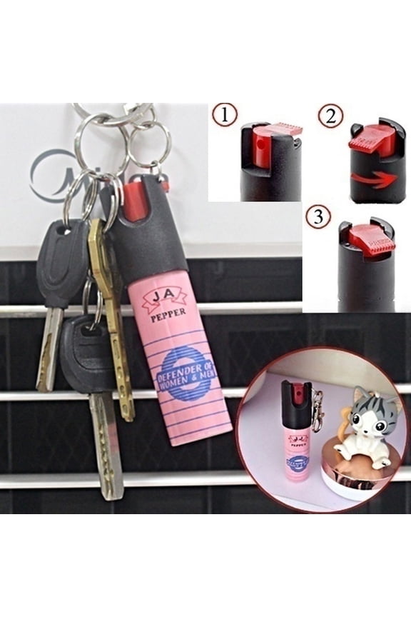 Pepper Spray Keychain 1/2oz Self Defense Security Protection pink