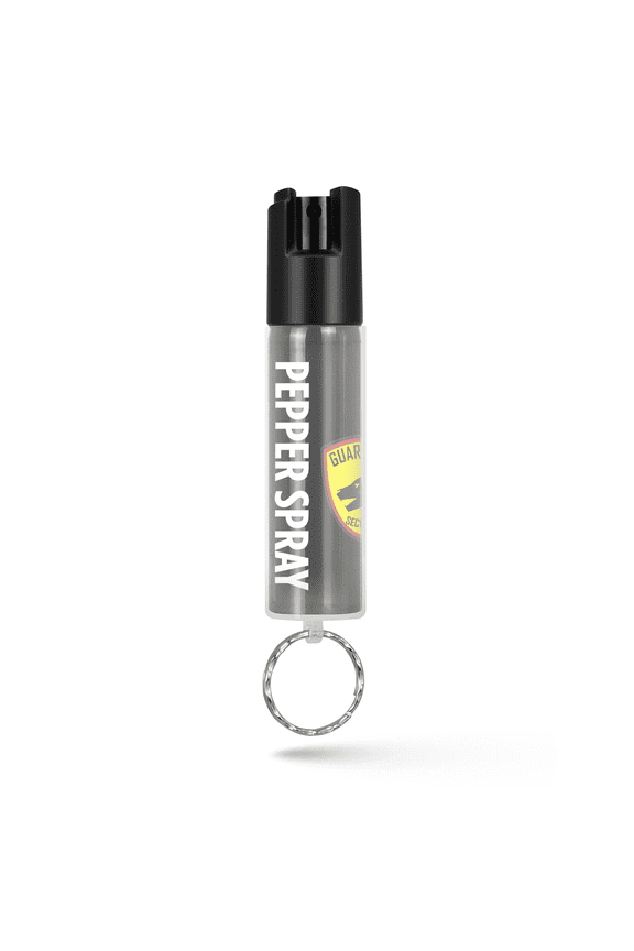 Police Edition Pepper Spray Keychain Self Defense Maximum Strength, 16 ft Long Range, 0.75 oz with Clear Protective Sleeve & Keychain, 1 pack