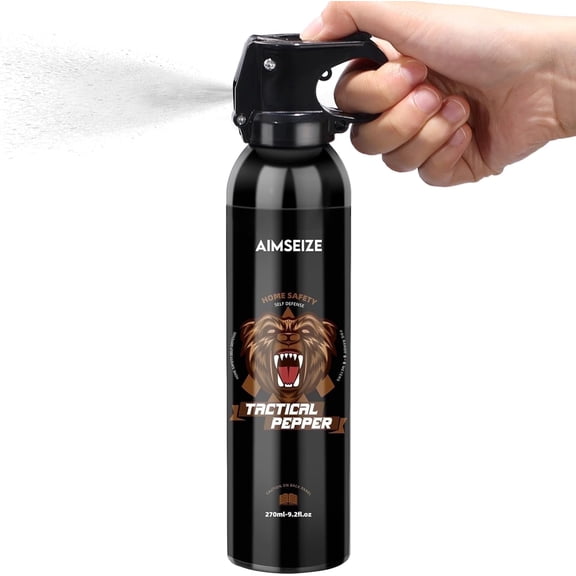 AIMSEIZE Pepper Spray,Outdoor Protection Hot Pepper Spray,9.2oz,Women's safety, outdoors Hiking,Camping,Strength 15-20 Feet,1PCS