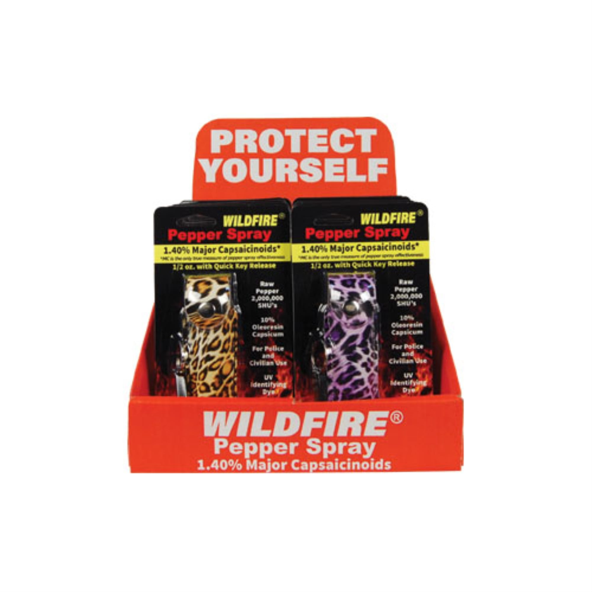 Pepper Spray Wildfire12 Fashion 1/2oz Leatherette with Counter Display