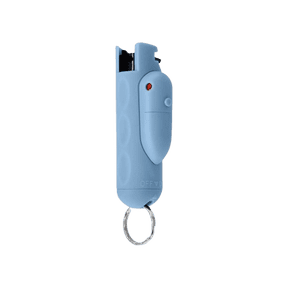Pepper Spray with Laser Sight, Finger Grip & Safety Lock, 16ft Range, Airy Blue Assist Pepper Spray Keychain, Self-Defense by Guard Dog Security, 1 pack