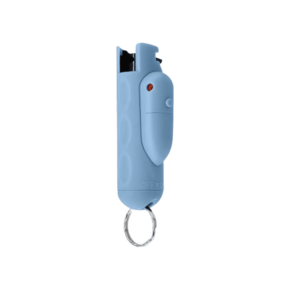 Pepper Spray with Laser Sight, Finger Grip & Safety Lock, 16ft Range, Airy Blue Assist Pepper Spray Keychain, Self-Defense by Guard Dog Security, 1 pack
