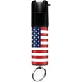 thumbnail image 1 of Pepper Spray with Safety Twist Top, 16 ft Range, 0.5 oz, US Flag Design Pepper Spray Keychain, Self Defense by Guard Dog Security, 1 of 7