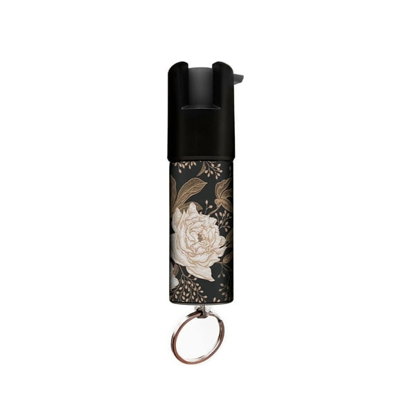 Pepper Spray with Safety Twist Top, 16 ft Range, 0.5 oz, Floral Design Pepper Spray Keychain, Self Defense by Guard Dog Security