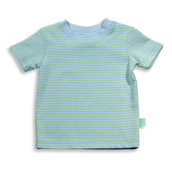 Pepper Toes by Baby Lulu - Baby Boys Short Sleeve Striped Top 17034-6Months (MULTICOLOURED)