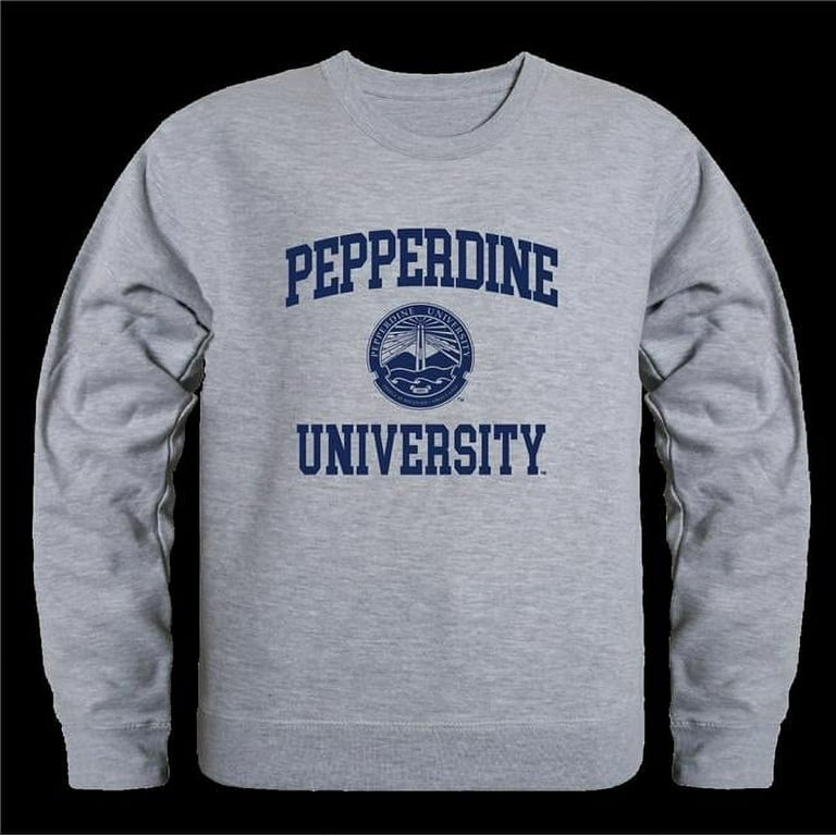 Pepperdine University Waves Seal Crewneck Sweatshirt, Heather Grey