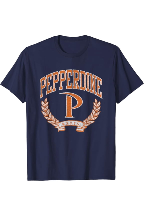 Pepperdine Waves Victory Vintage Navy T-Shirt