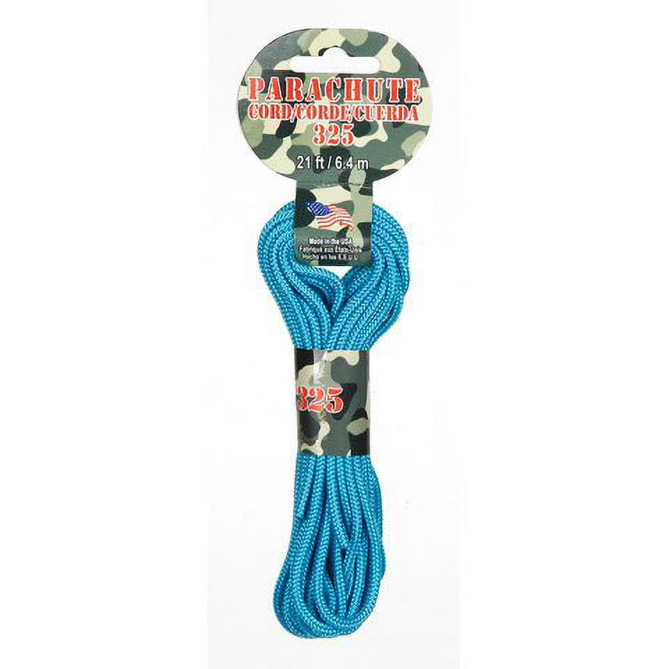 Pepperell Braiding Parachute Cord 3mmx21'-Turquoise 