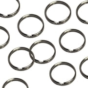 Pepperell Braiding Split/Key Ring, 1 in, Silver, Pack of 48