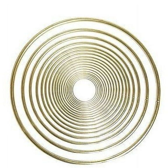 Pepperell Brass Plated Macram Ring - 3"
