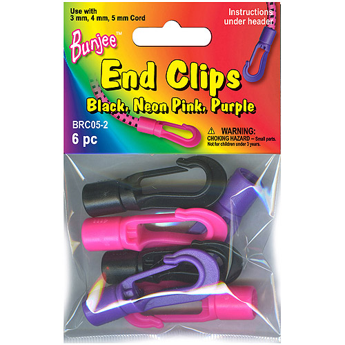 Pepperell Bungee Cord Bracelet Hook Ends, 6Pack