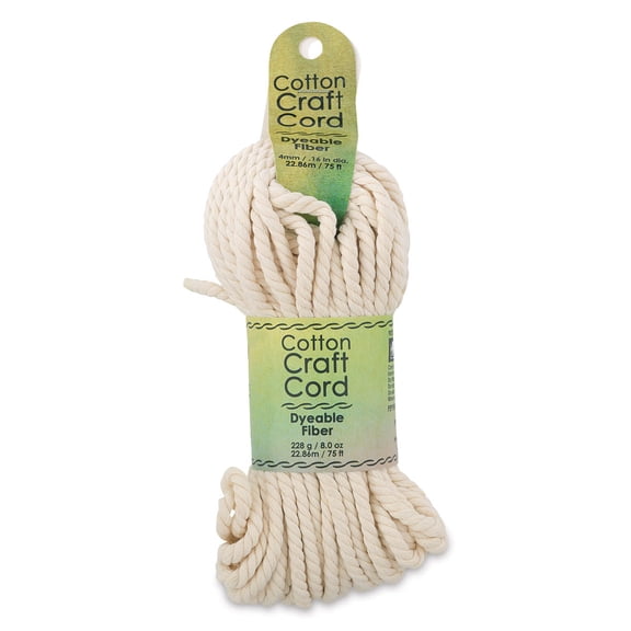 Pepperell Cotton Craft Cord 4mm 75' Natural