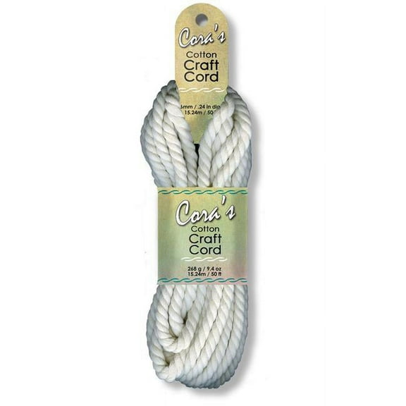 Pepperell Cotton Craft Cord Cora's 6mm 50' Natural