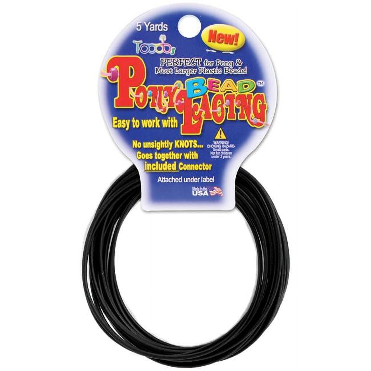 7632V052 – 12x10mm Heart Pony Bead – Black – 500 Piece Value Pack