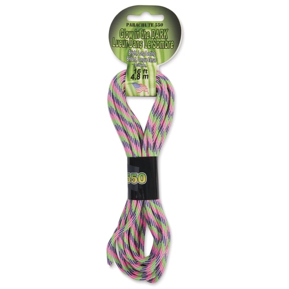 Pepperell Parachute 550 Cord - Sweet Glow, 16 ft