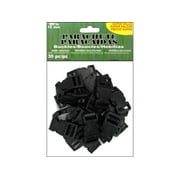 Pepperell Parachute Cord Buckle 15mm Black 30pc