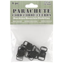 Pepperell Parachute Cord Buckles, 12mm, 6/Pkg.